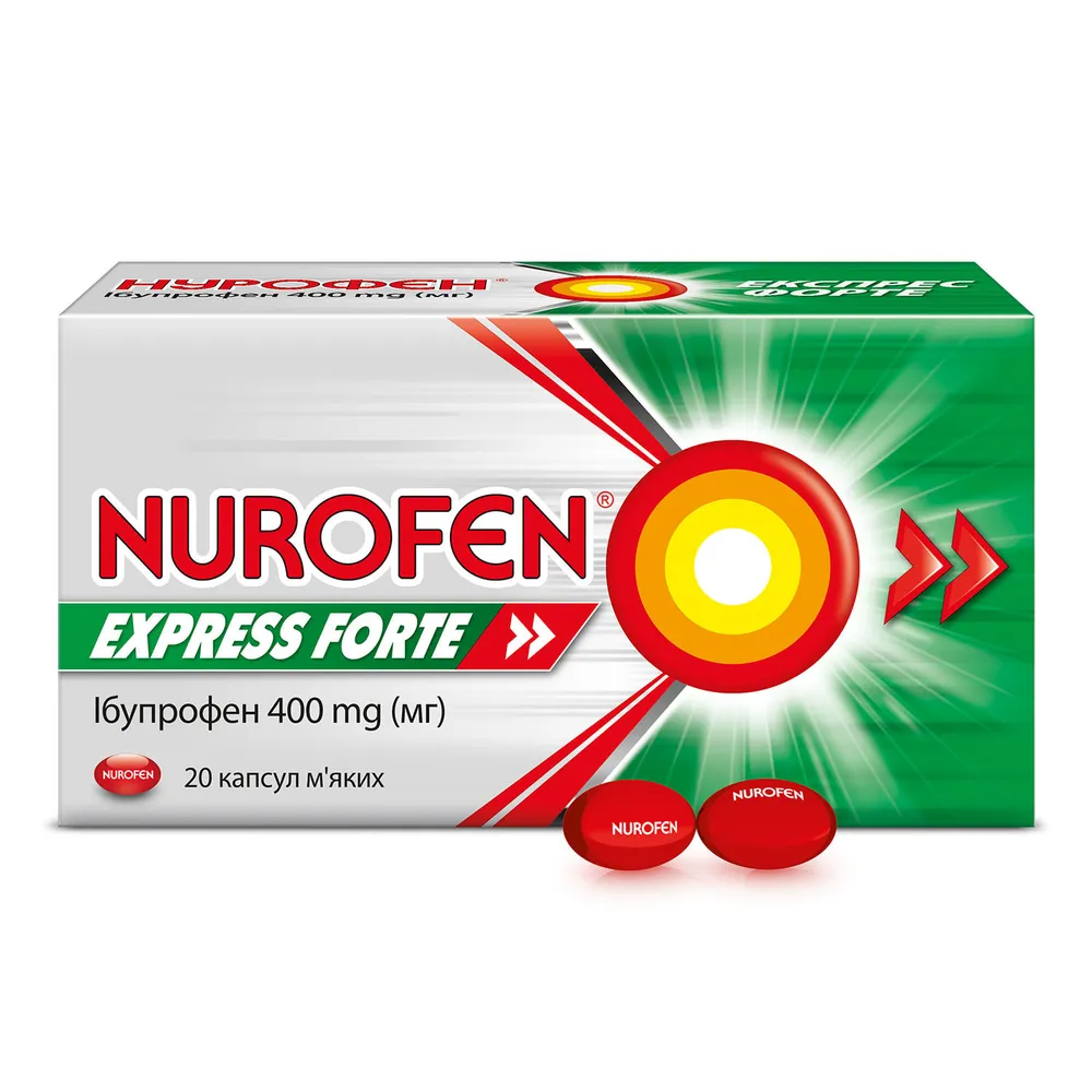 Nurofen® Express Forte cápsulas, gelatina blanda