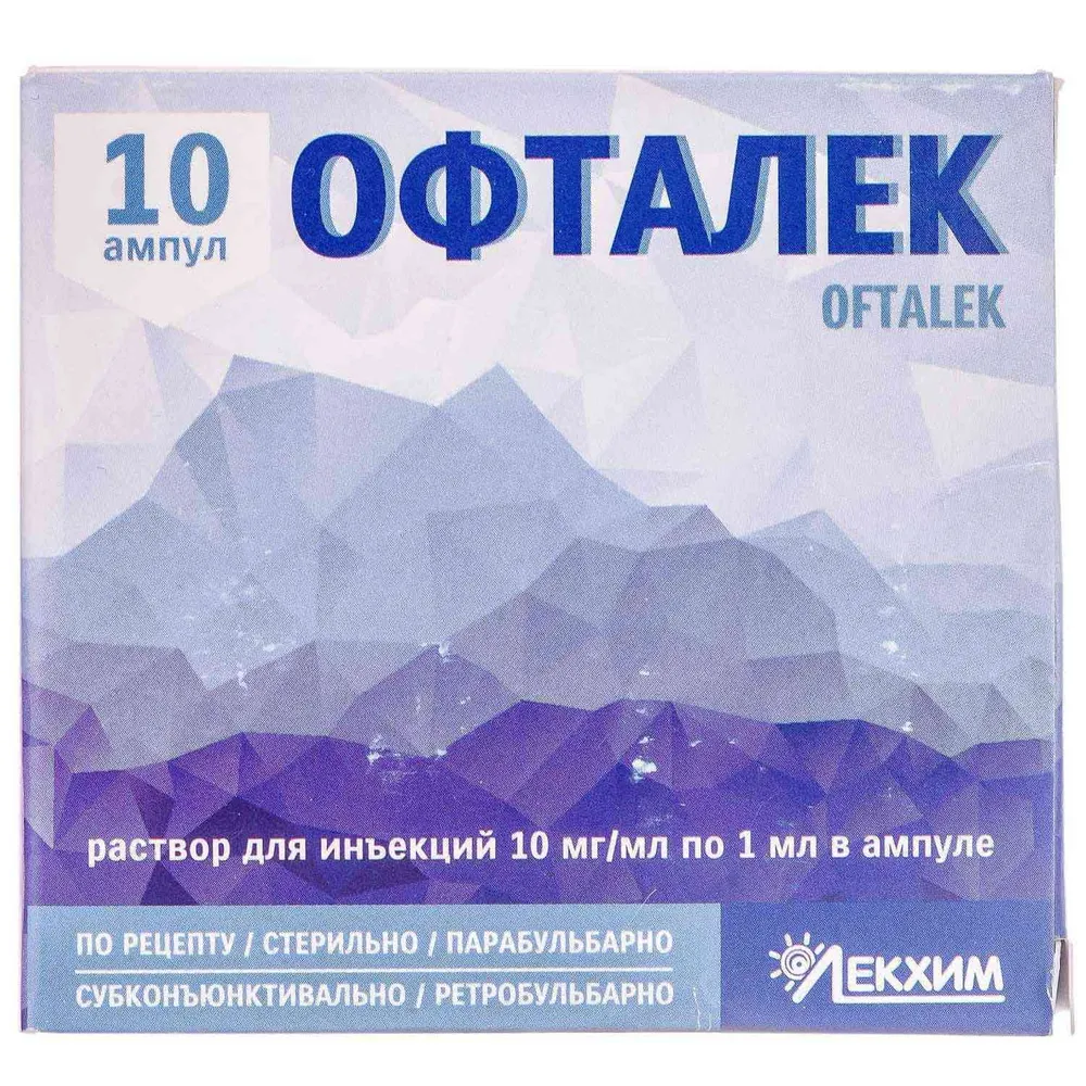 Oftalek solution for injection