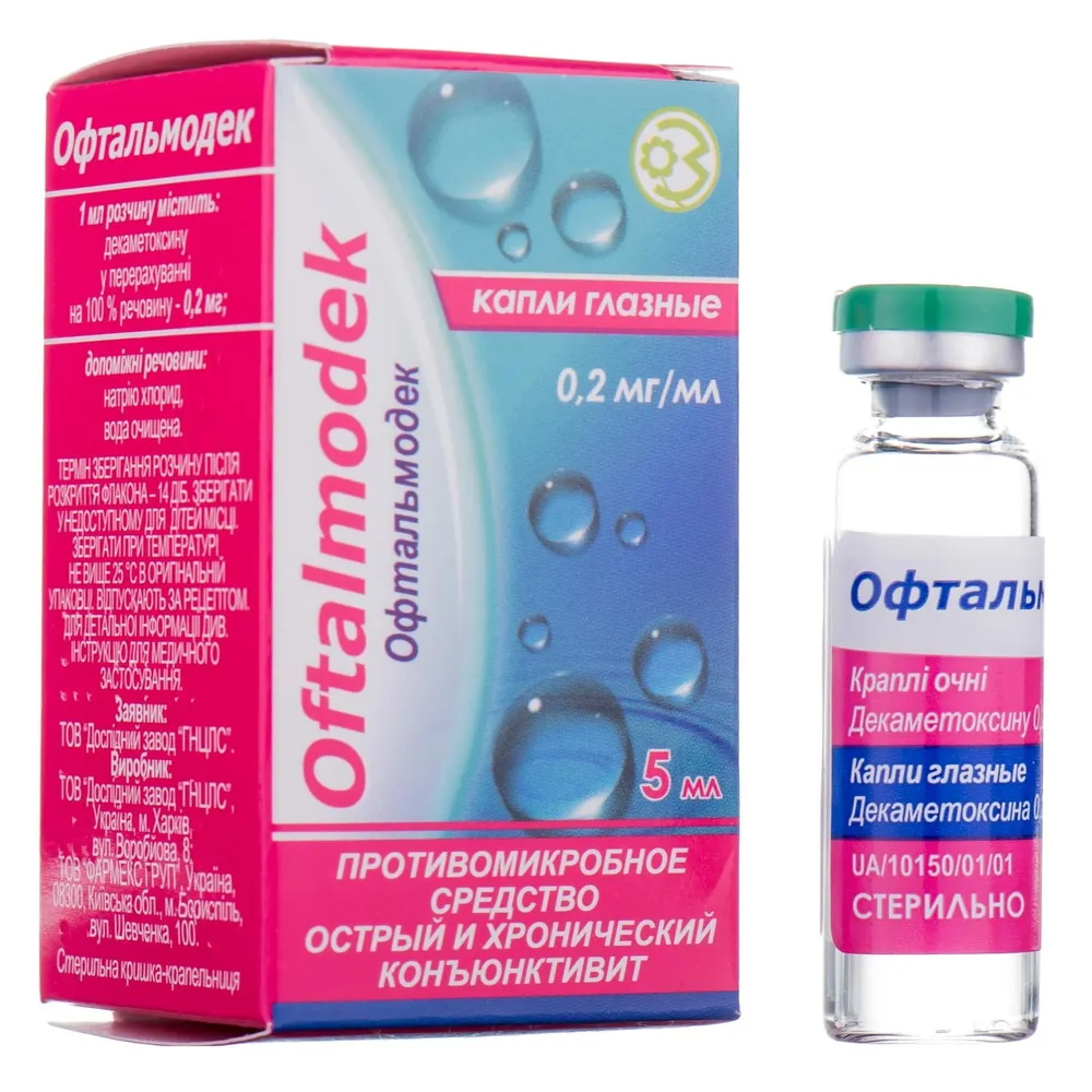 Oftalmodek drops, ophthalmic