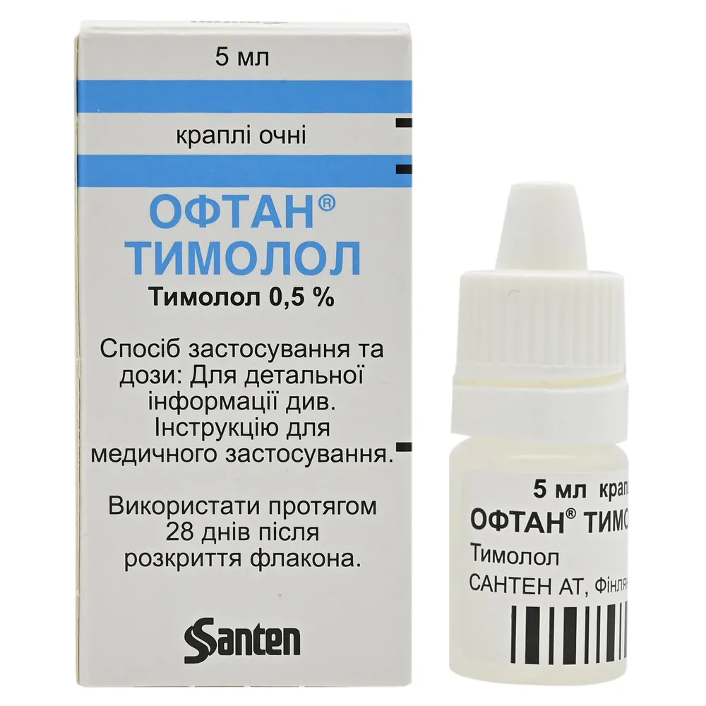 Офтан® тимолол капли, глазные