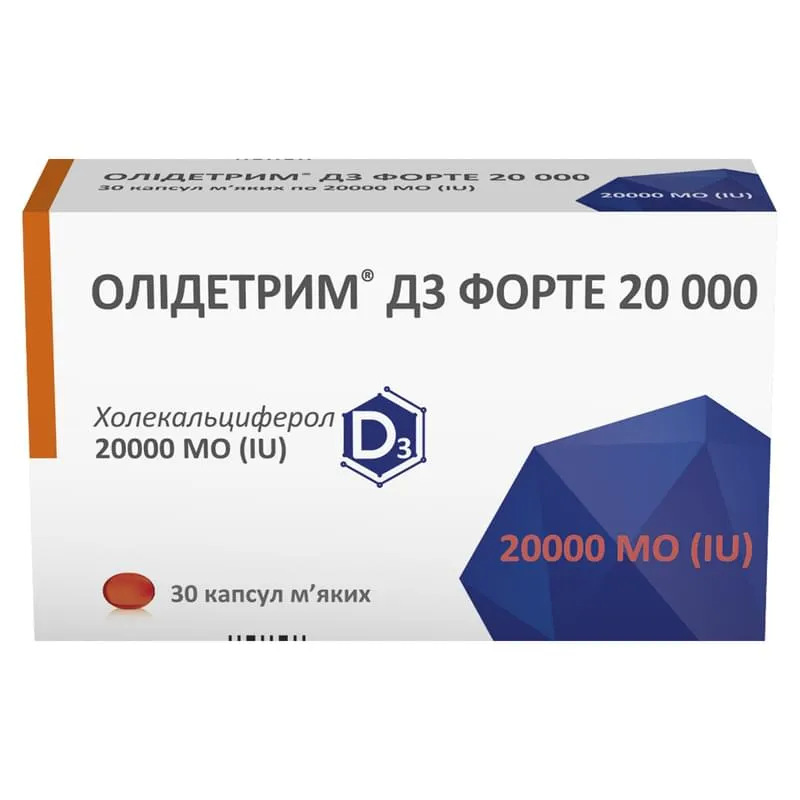 Olidentrim® d3 forte 20 000 capsules, soft gelatin
