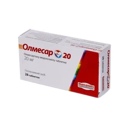 Olmesartan macleods 20 tablets, film-coated