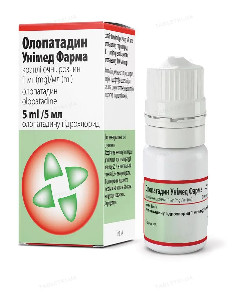 Olopatadina Unimed Pharma gocce, oculari, soluzione