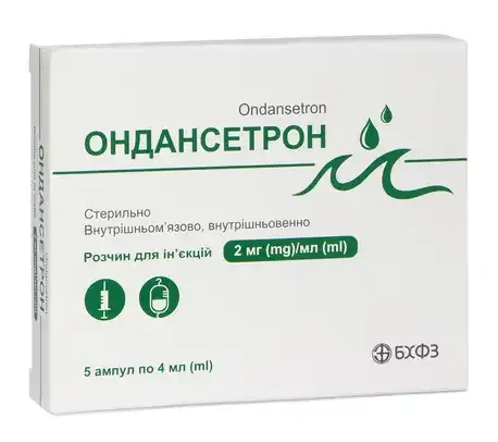Ondansetrón solución para inyección