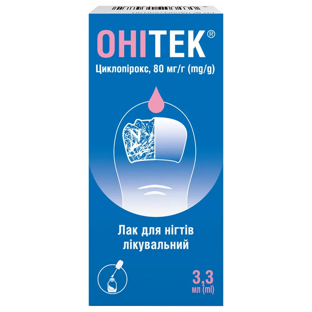 Onitek nail polish, medicinal