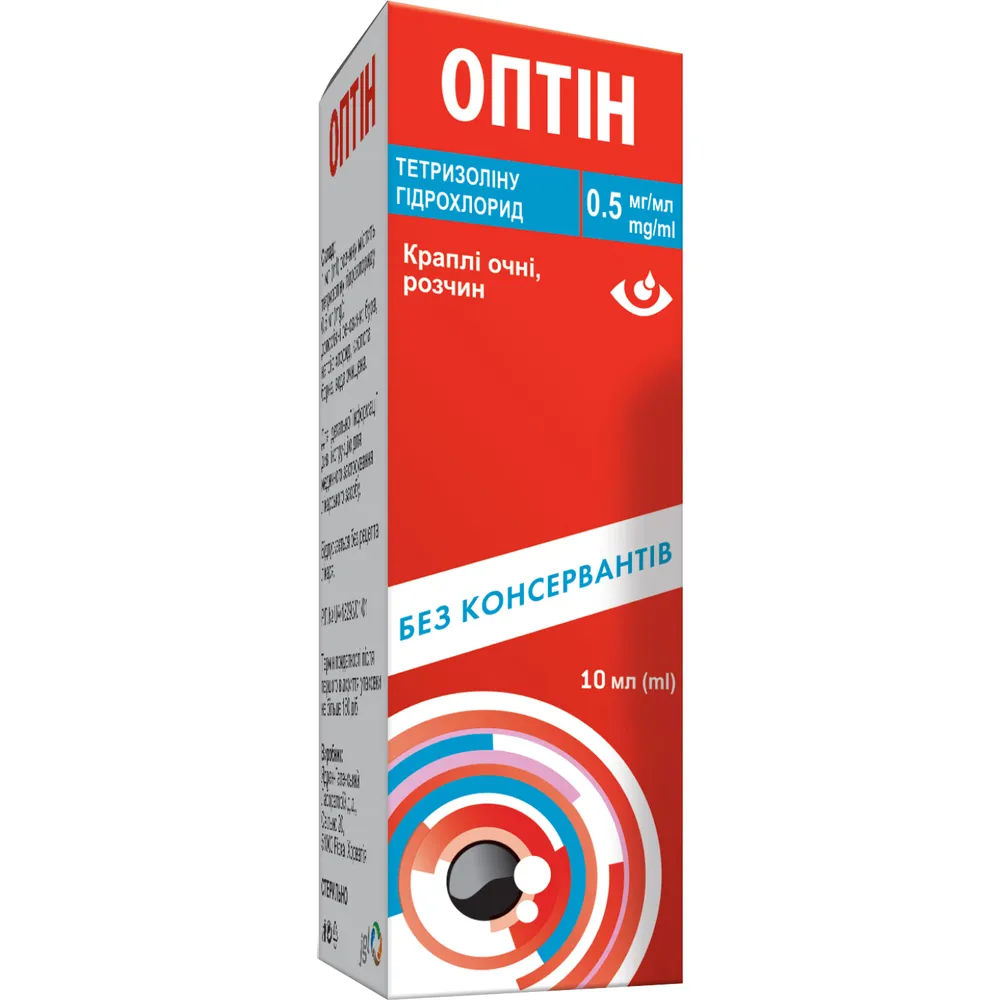 Optin краплі, очні, розчин
