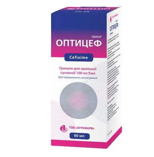 Opticef polvo para preparación de suspensión oral