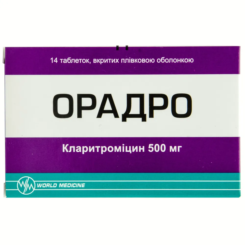Oradro tablets, film-coated