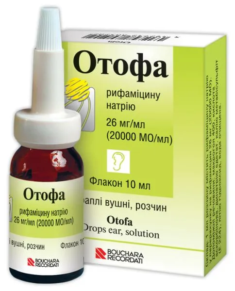 Отоф капли ушные, раствор