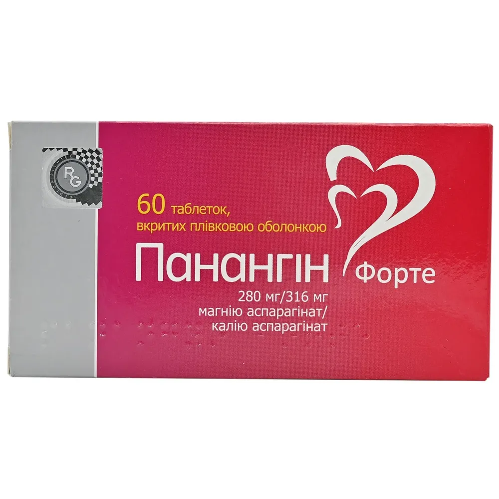 Панангин форте таблетки, покрытые пленочной оболочкой