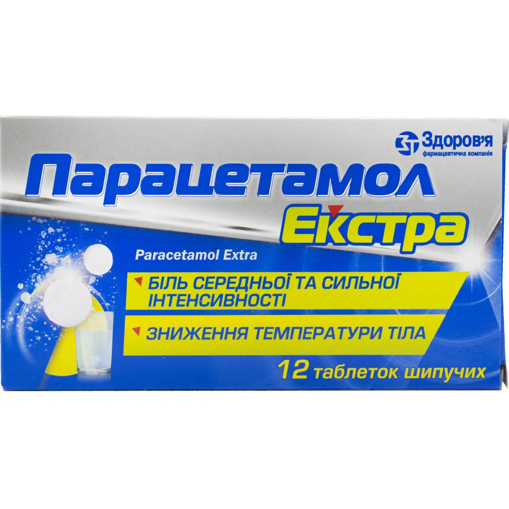 Paracetamol extra tablets, effervescent