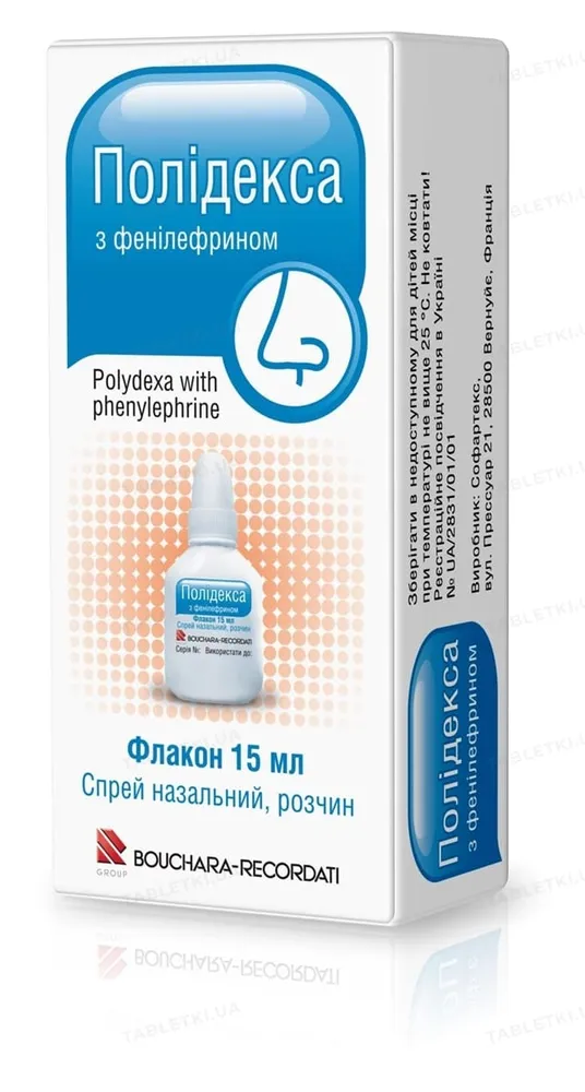 Polideksa con fenilefrina spray, nasale, soluzione