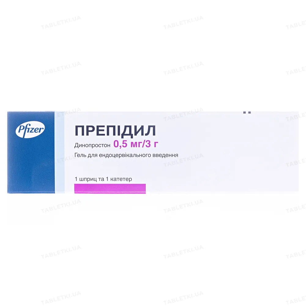 Prepidil gel, endocervical