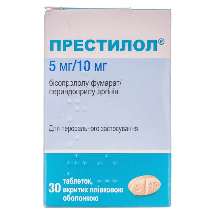 Prestilol® 10 mg/5 mg tablets, film-coated