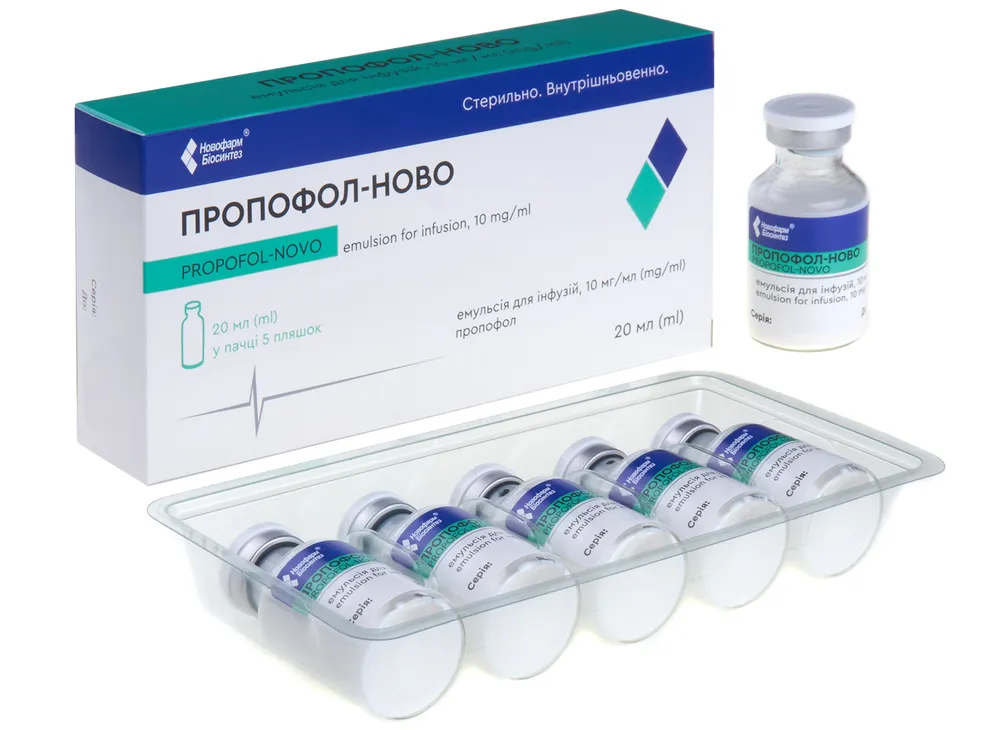 Propofol-Novo emulsión para infusión
