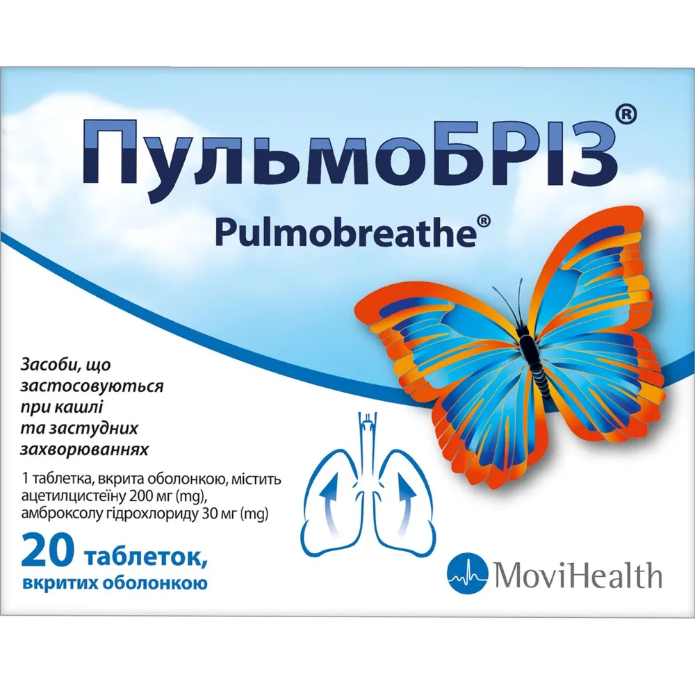 Pulmobriz® comprimidos, recubiertos con película