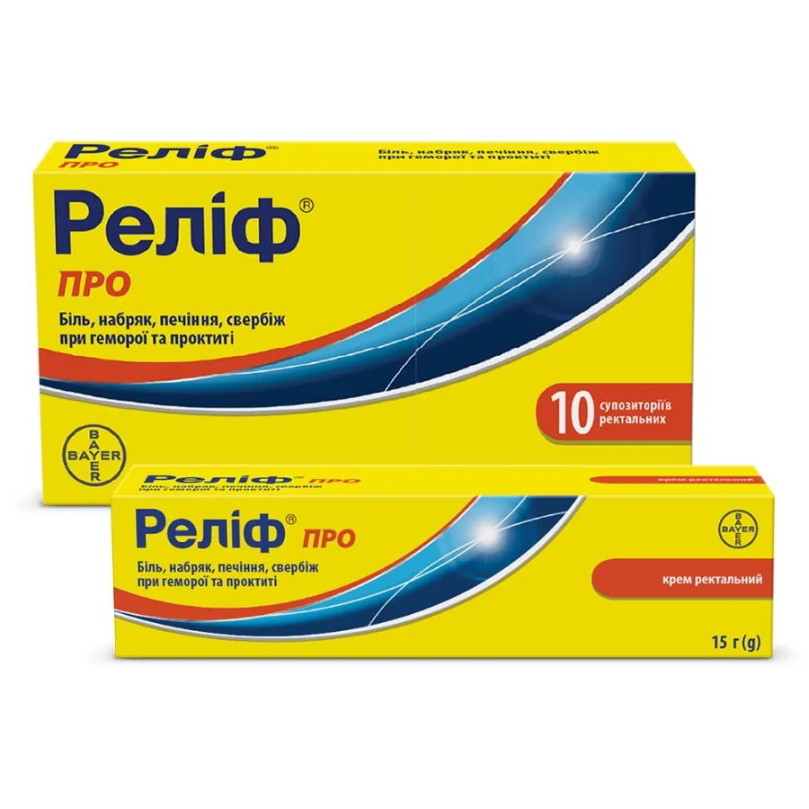 Relief® Pro crema, rectal