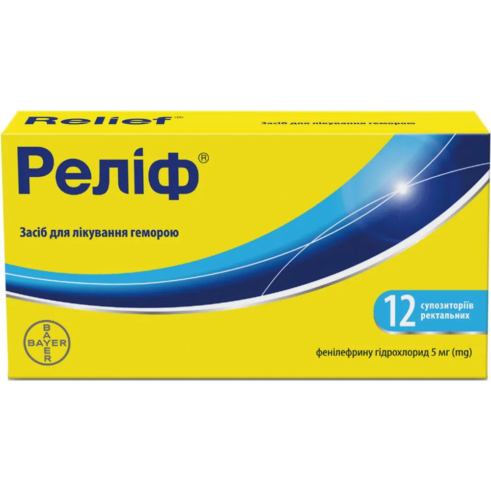 Релиф суппозитории, ректальные