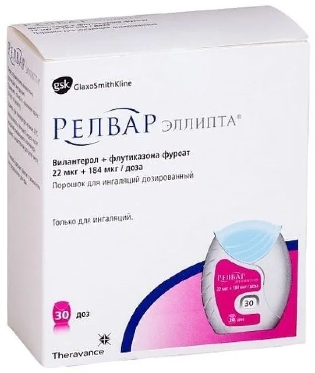 Relvar ellipta powder, inhalation, metered