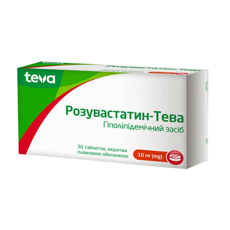 Розувастатин-тева таблетки, покрытые пленочной оболочкой