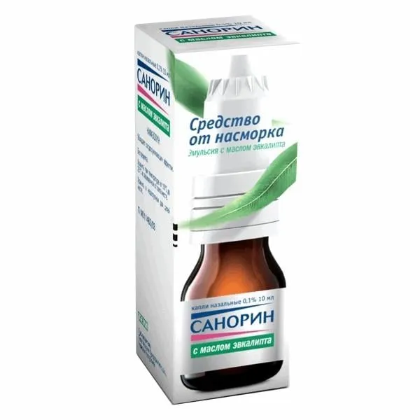 Санорин капли, назальные, раствор
