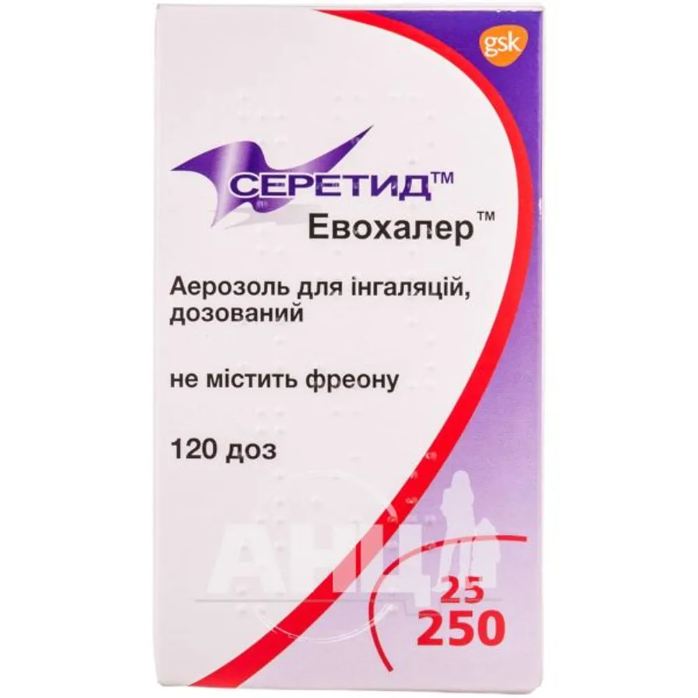 Seretide evohaler aerosol, metered for inhalation