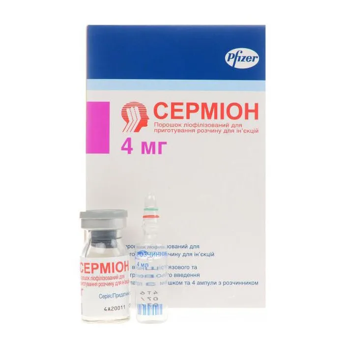Sermon lyophilisate for solution for injection