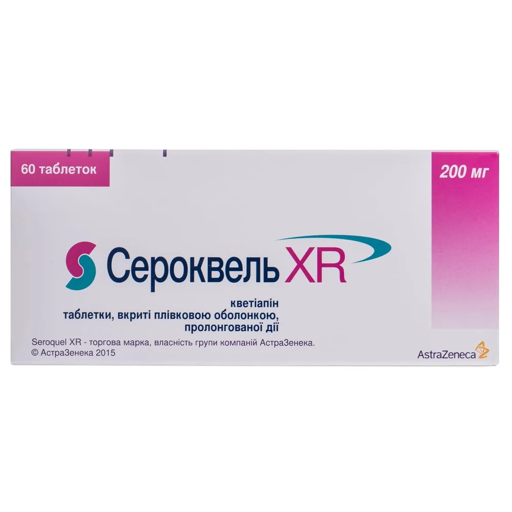 Seroquel xr tablets, film-coated, prolonged release