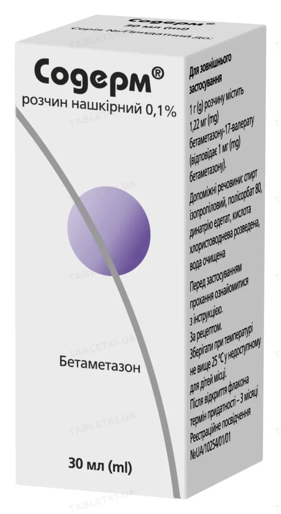 Soderm® soluzione, per applicazione cutanea