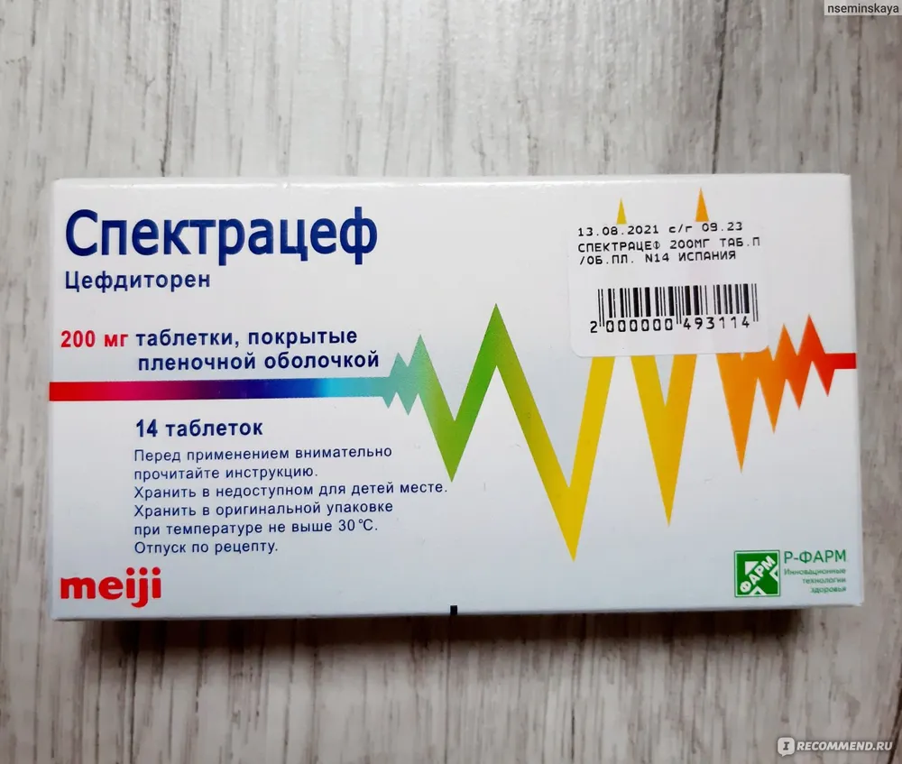 Спектрацеф таблетки, покрытые пленочной оболочкой