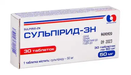 Sulpiride-Zn compresse