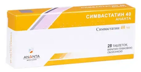 Simvastatin 40 ananta tablets, film-coated