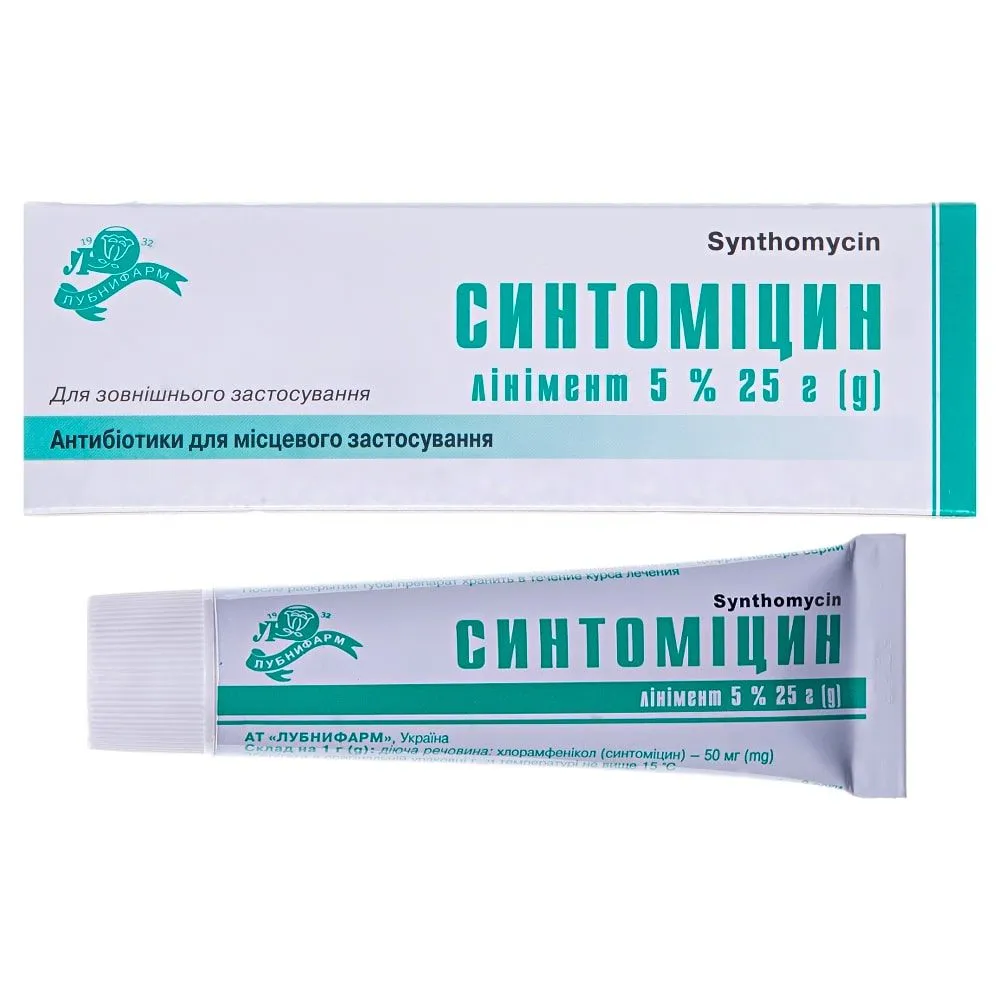 Sintomicin linimento, para uso externo