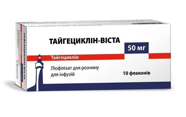 Тайгециклин-виста лиофилизат, для раствора для инфузий