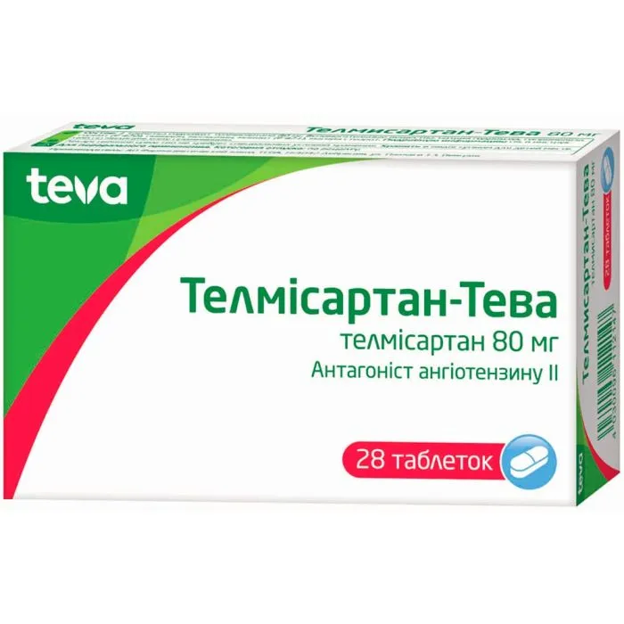 Телмисартан-тева таблетки
