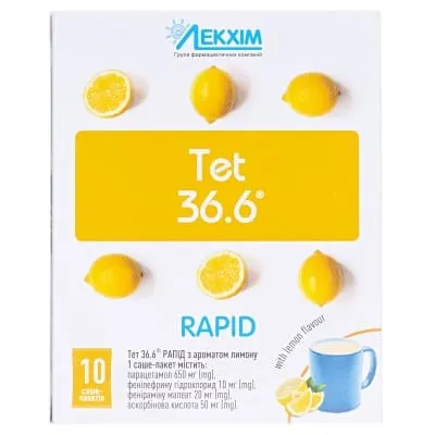 TET 36.6® RAPID con aroma di limone polvere per soluzione orale