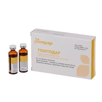 Thioktodar solution for injection