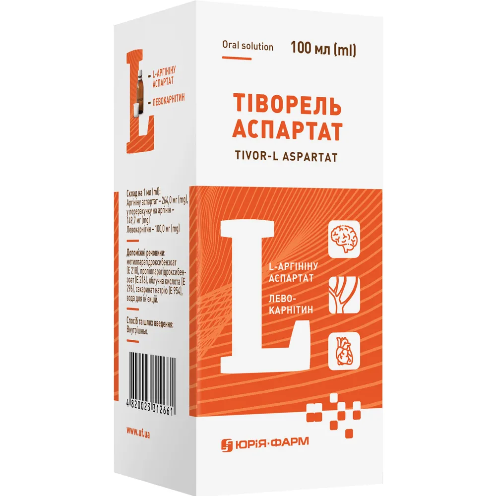 Tivorel Aspartat solución, oral