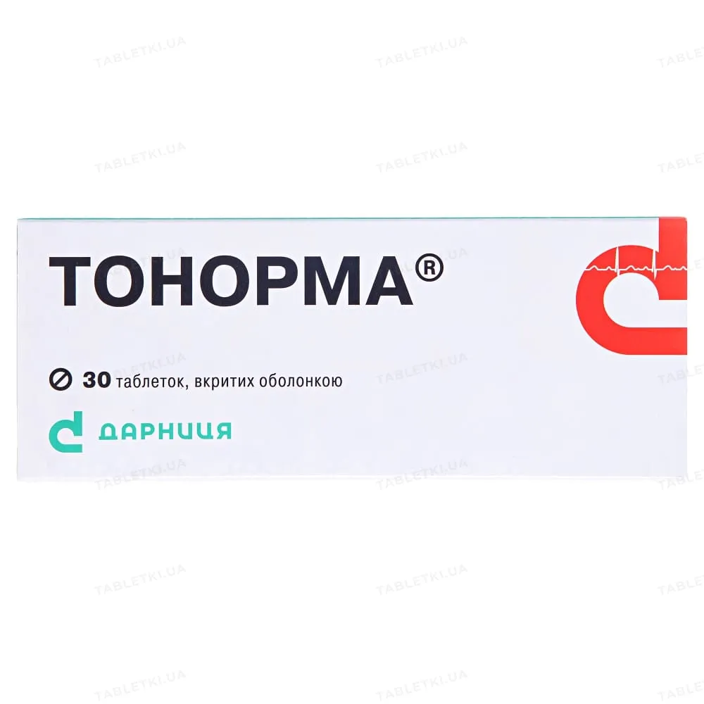 Tonorma tablets, film-coated