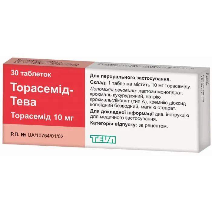Torasemida Teva comprimidos
