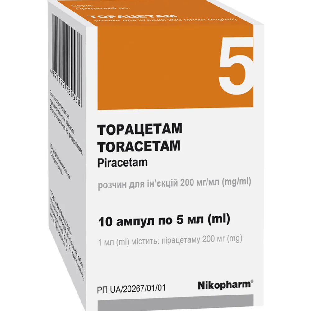 Toracetam soluzione per iniezione