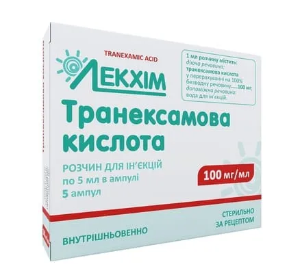 Tranexamic acid solution for injection