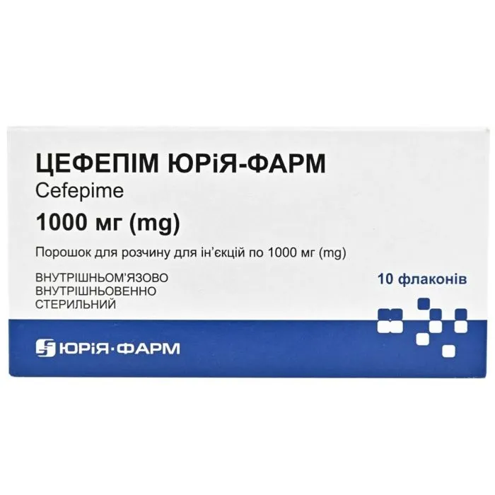Cefepime yuria-pharm powder for injection solution