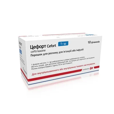 Cefort powder for injection solution or infusion solution