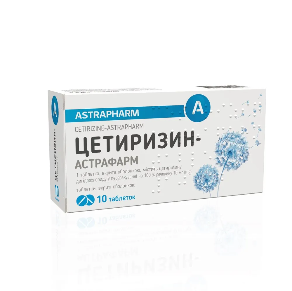 Cetirizine-astrafarm tablets, film-coated