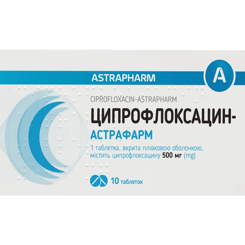 Ципрофлоксацин-астрарм таблетки, покрытые пленочной оболочкой
