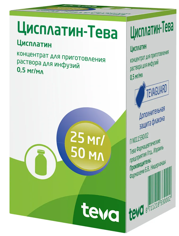 Cisplatin-teva concentrate for infusion solution