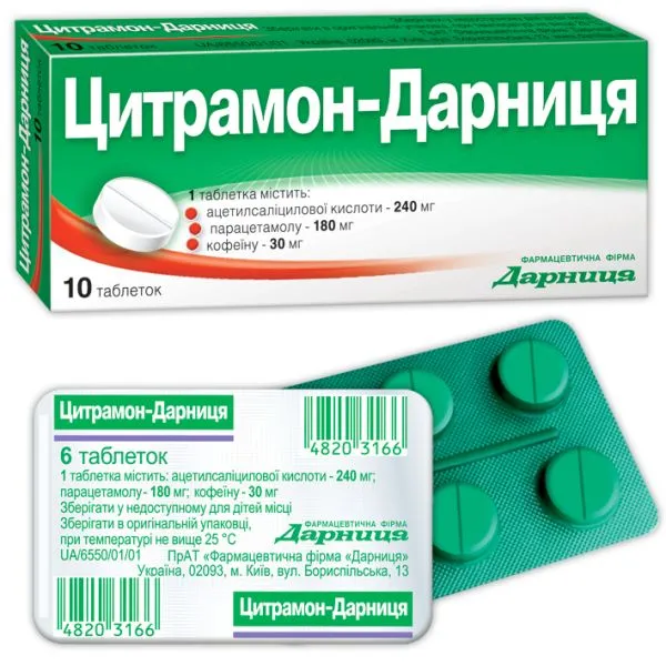 Citramon-Darnitsa compresse