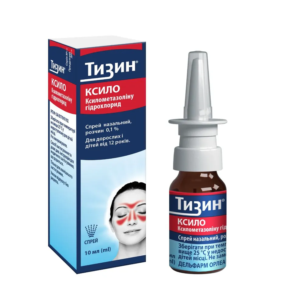Тизин® ксило спрей, назальный, раствор