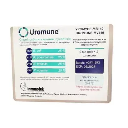 Uromune-MV140 / Uromune-MV140 spray, sublinguale, sospensione